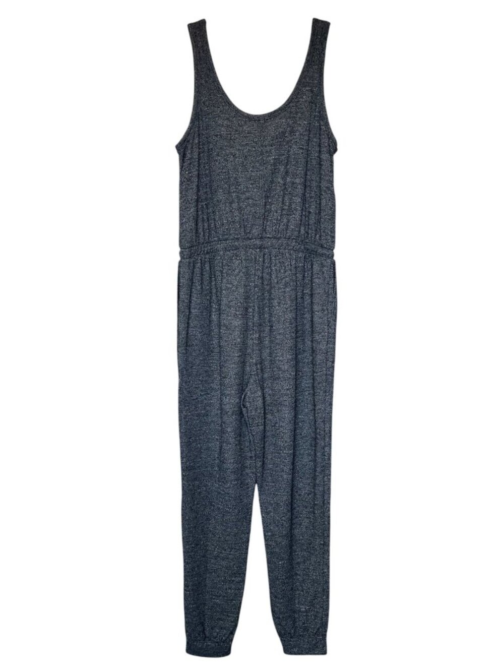 Free People Beach Bicoastal Gray Jumpsuit NWOT Sleeveless Jogger Soft Loungewear - Picture 3 of 9